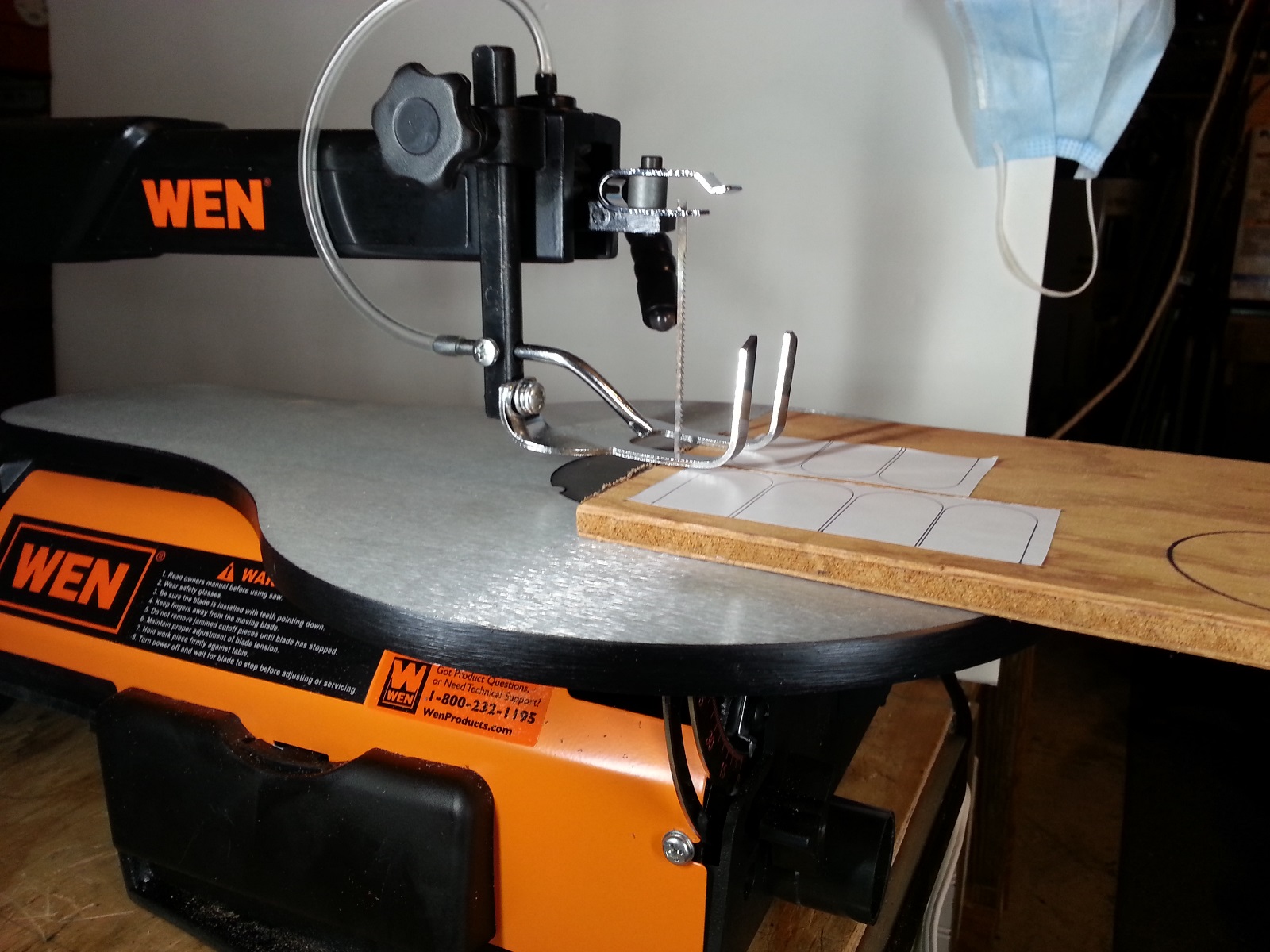 WEN 3920 16-Inch Two-Direction Variable Speed Scroll Saw Full View